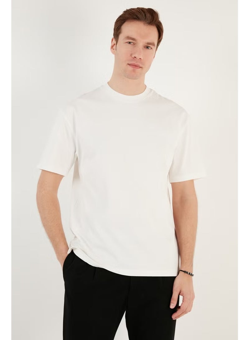 Buratti Cotton Relaxed Fit Crew Neck T Shirt Men's T Shirt 5905446 - Image 2